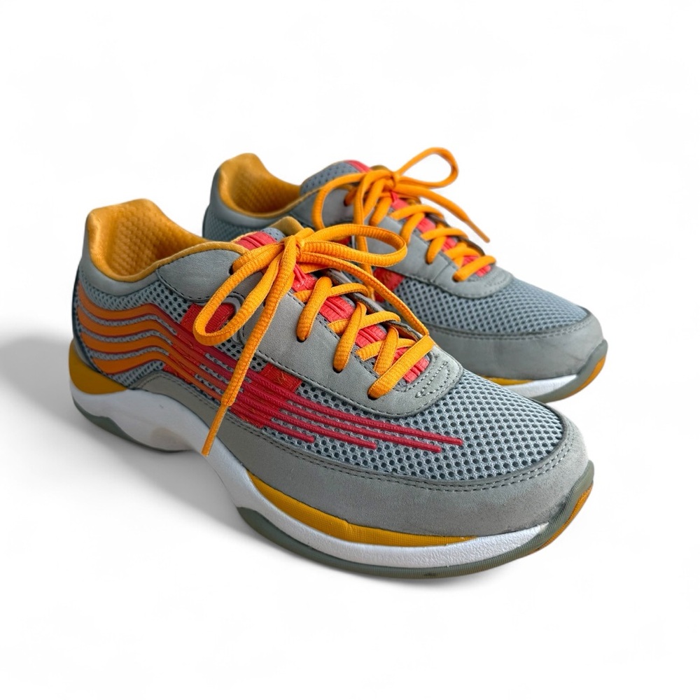 Dansko Shayla Walking Shoes Grey Orange Women’s Sz 38 EU